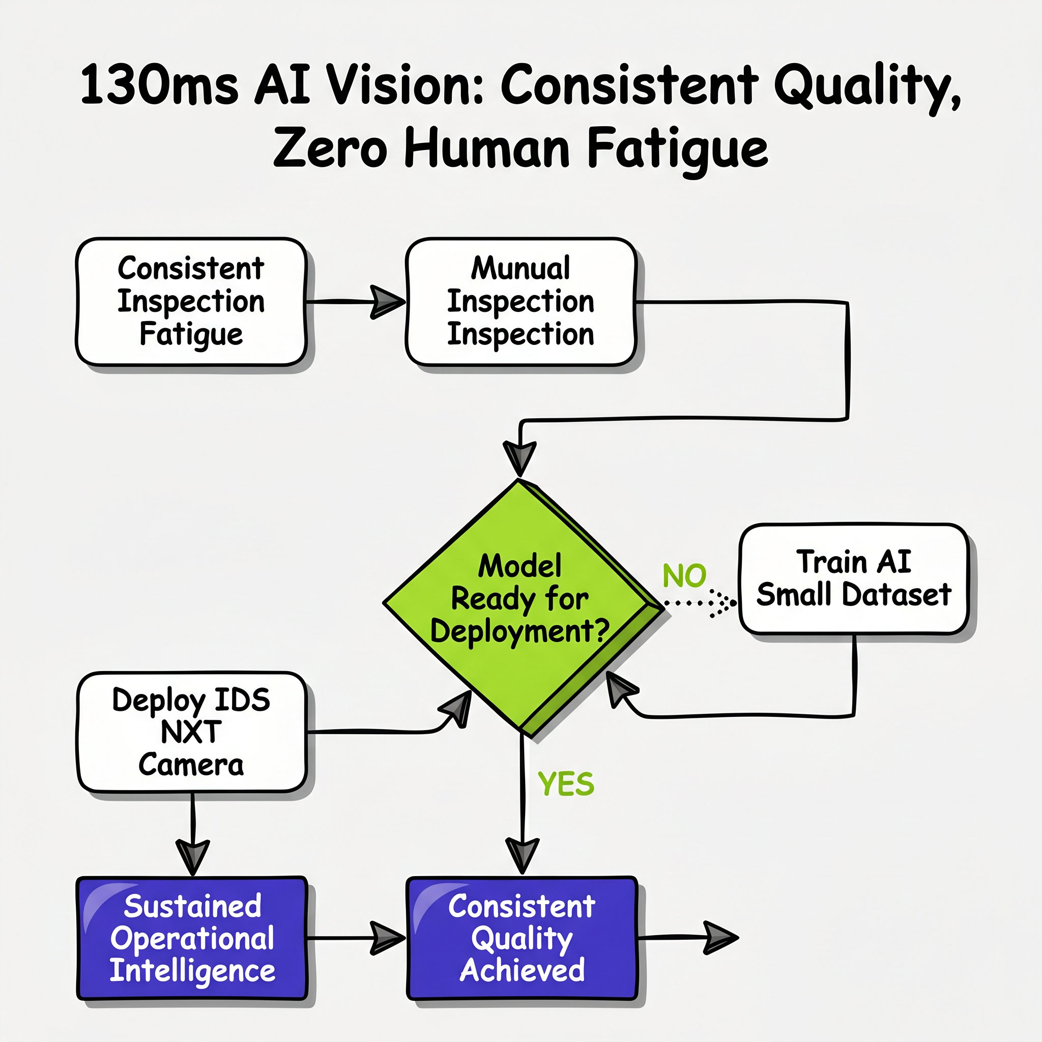 130ms AI Vision: Consistent Quality, Zero Human Fatigue