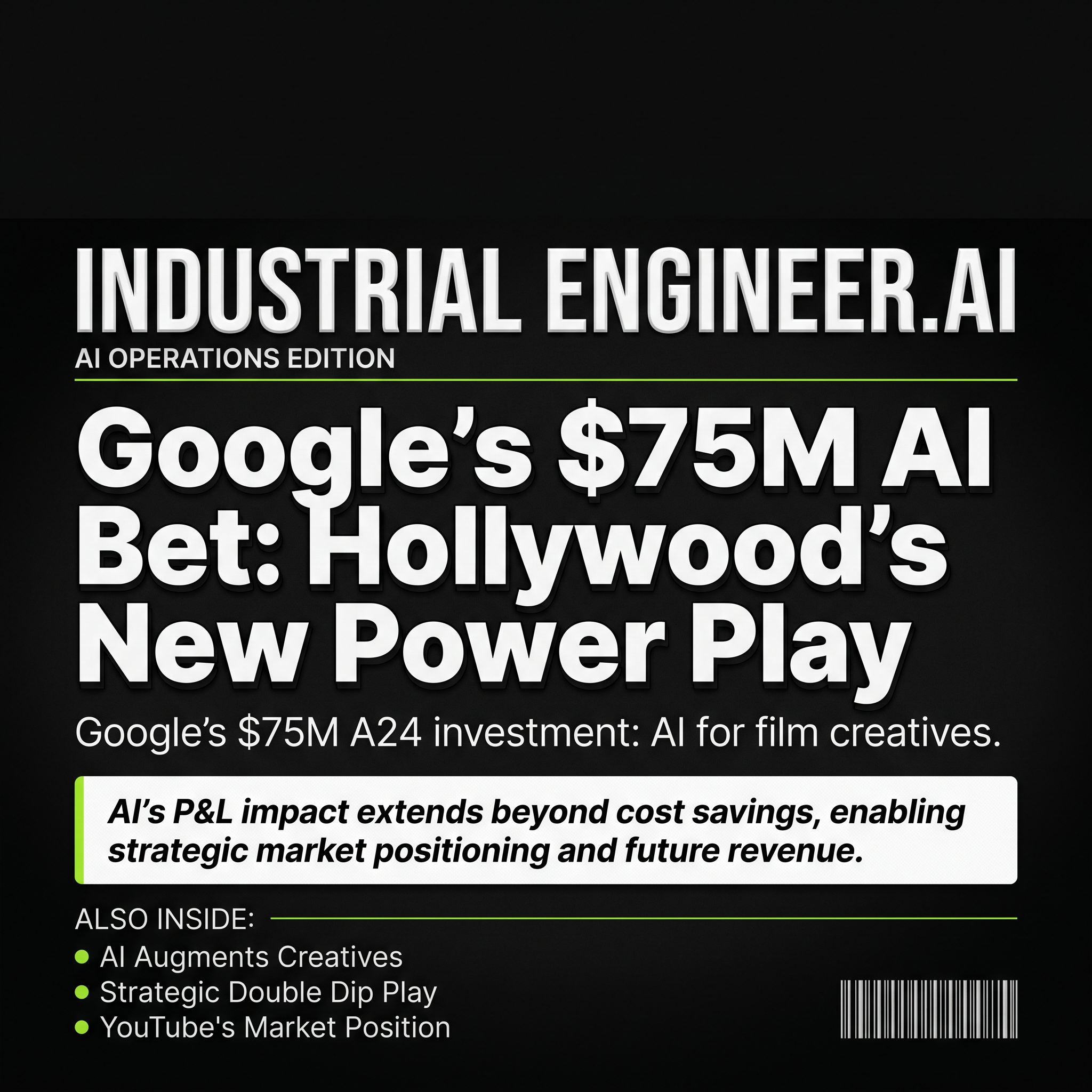 Google's $75M AI Investment: Securing Hollywood Influence