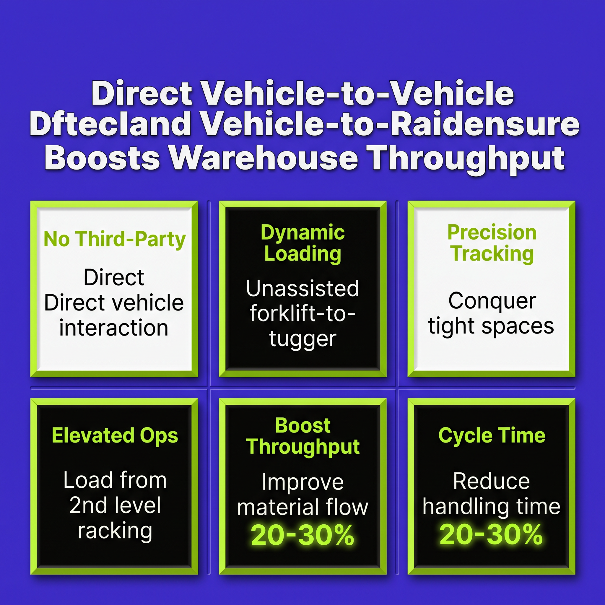 Direct Vehicle-to-Vehicle Interaction Boosts Warehouse Throughput