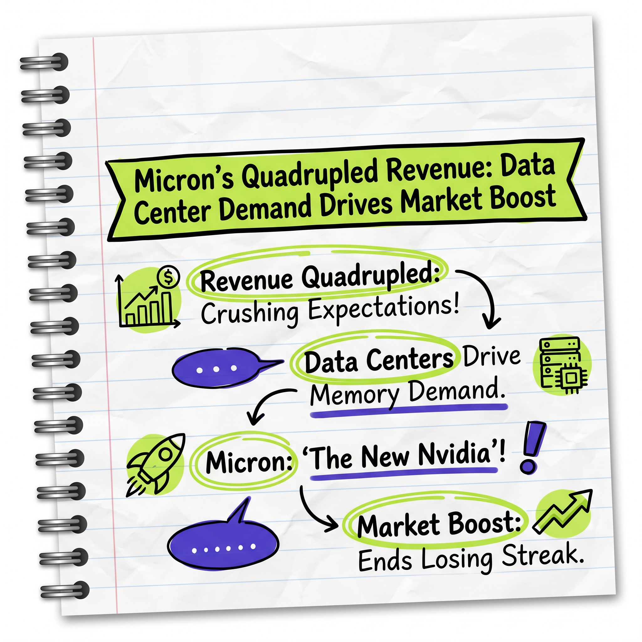 Micron's Quadrupled Revenue: Data Center Demand Drives Market Boost