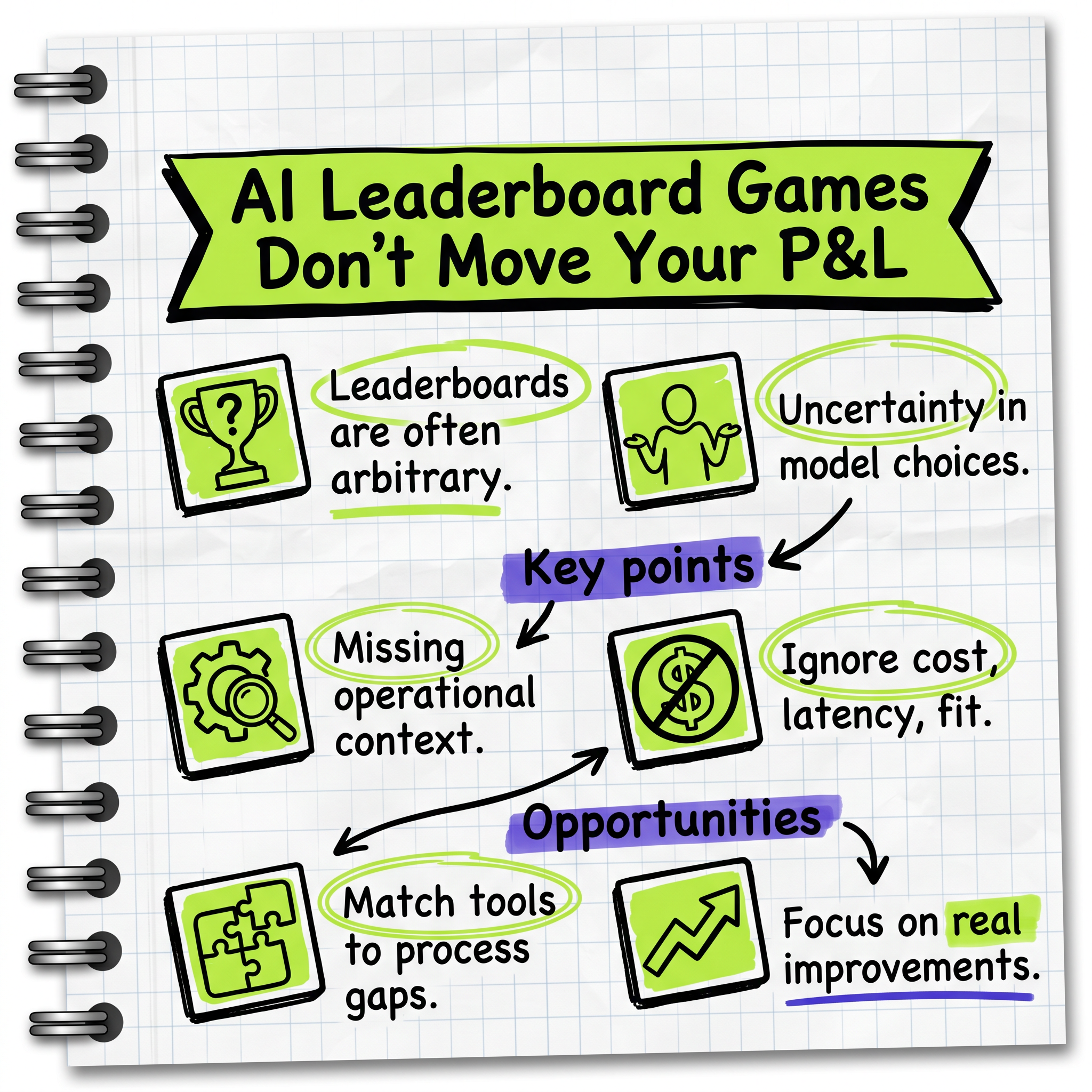 AI Leaderboard Games Don’t Move Your P&L