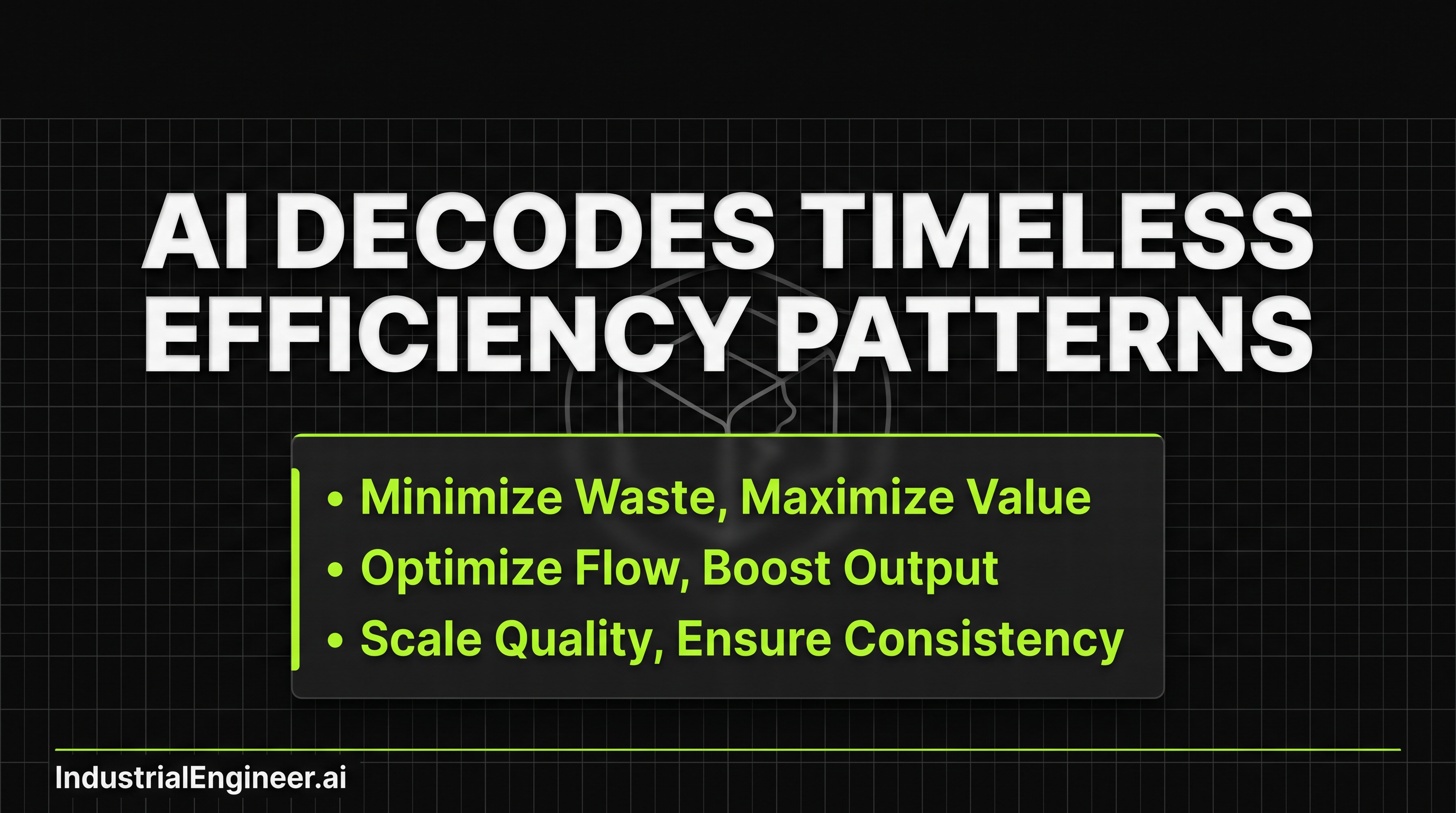 The Timeless Patterns of Operational Excellence: What 2,000 Years of History Teaches Us About Process Optimization