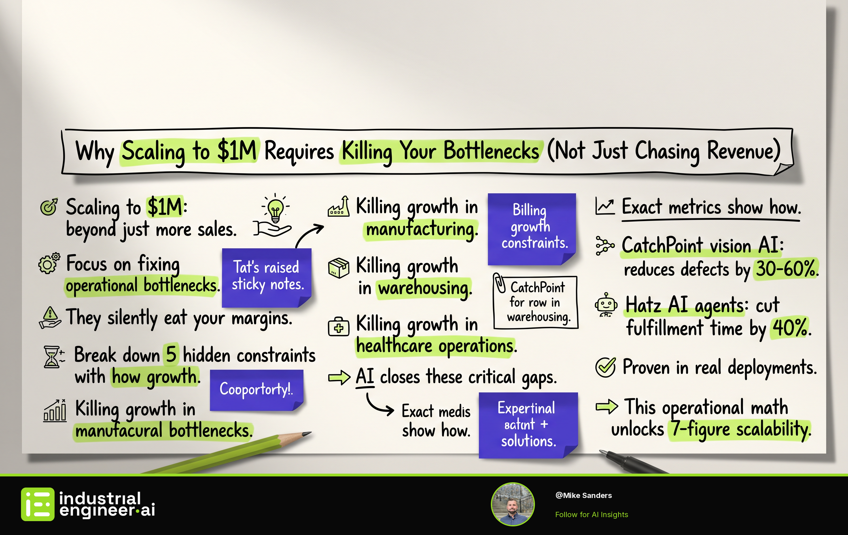 Why Scaling to $1M Requires Killing Your Bottlenecks (Not Just Chasing Revenue)