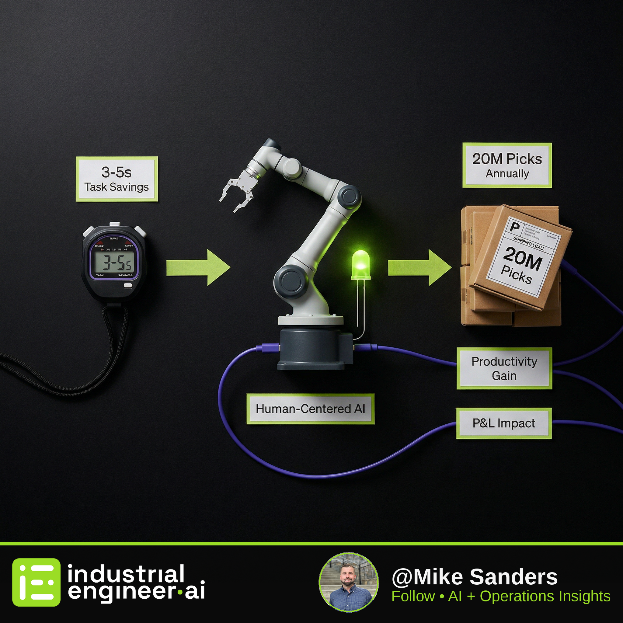 Human-Centered AI: 3-5 Second Task Savings for 20M Picks
