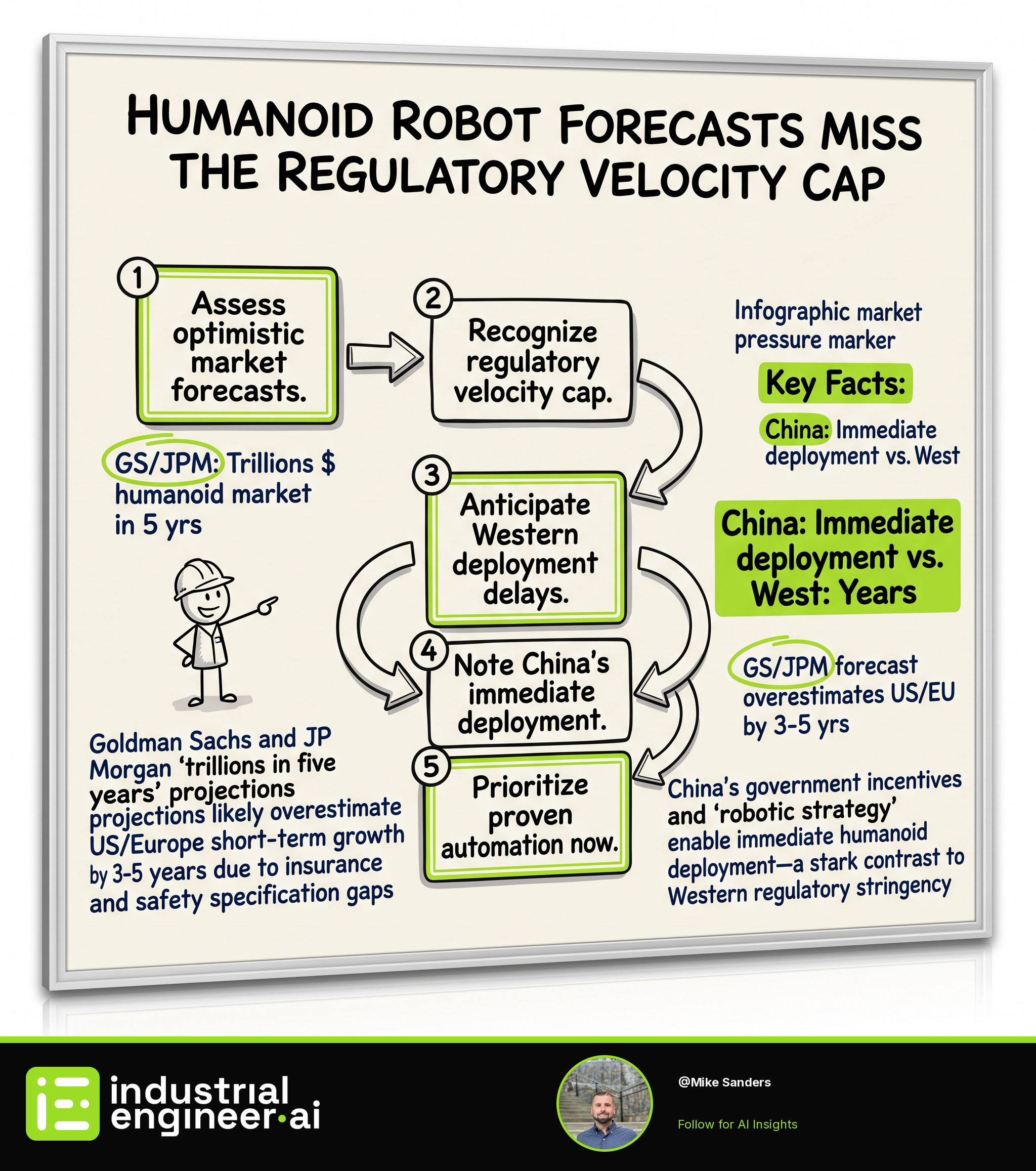 Humanoid Robot Forecasts Miss the Regulatory Velocity Cap