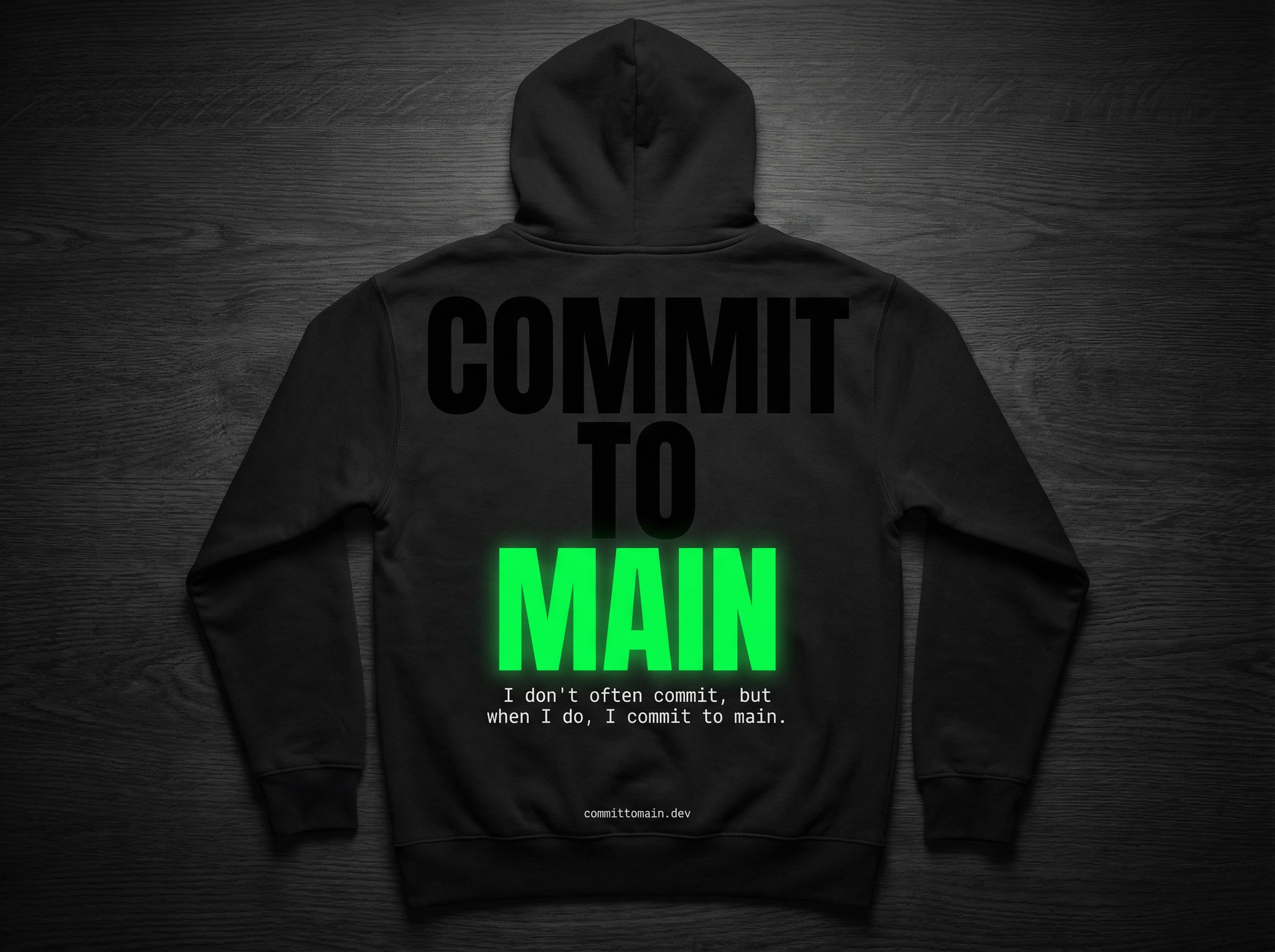 COMMIT TO MAIN Hoodie