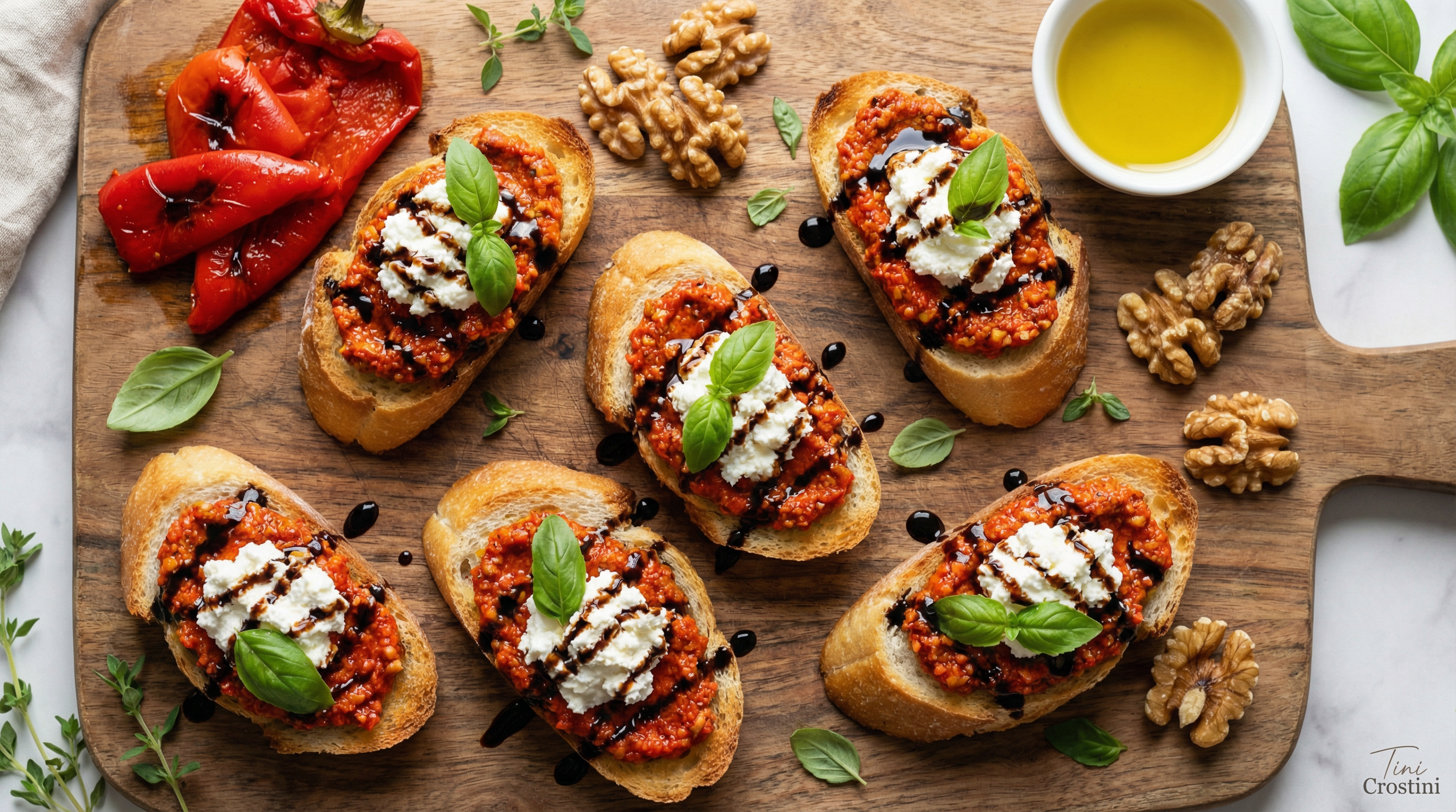 Crimson Walnut Crostini