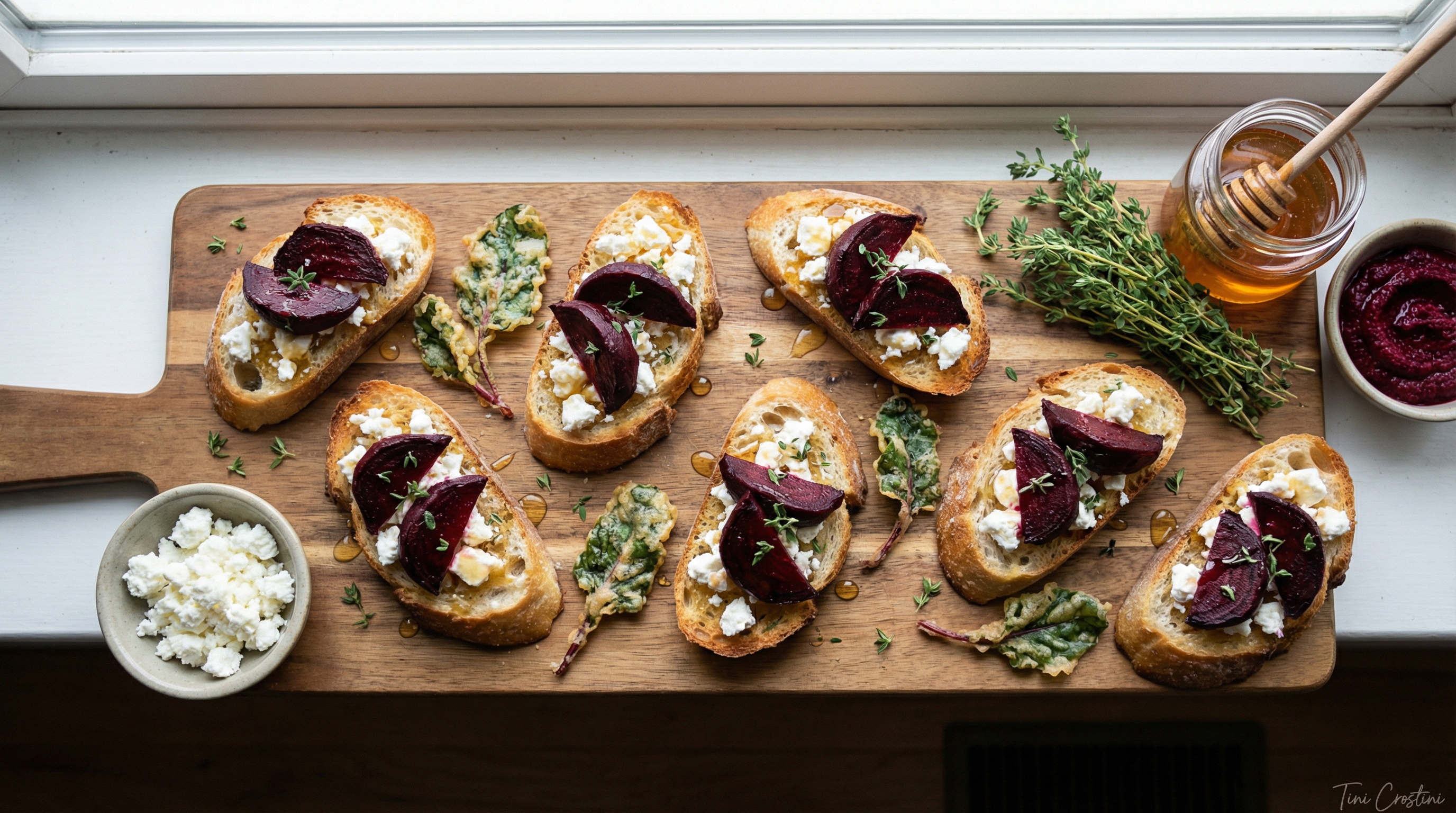 Crimson Cloud Crostini