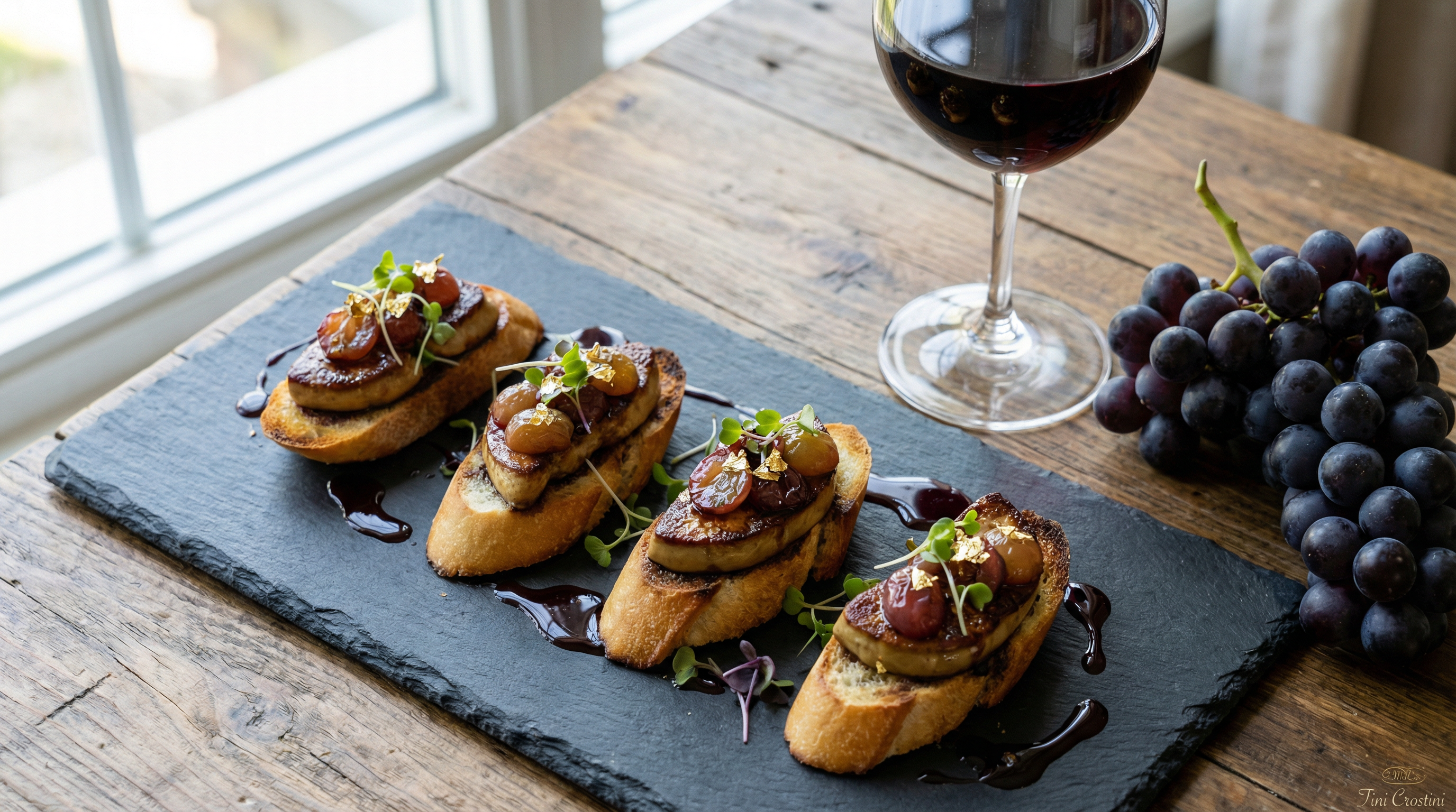 Château Crostini: Foie Gras & Late Harvest Grape