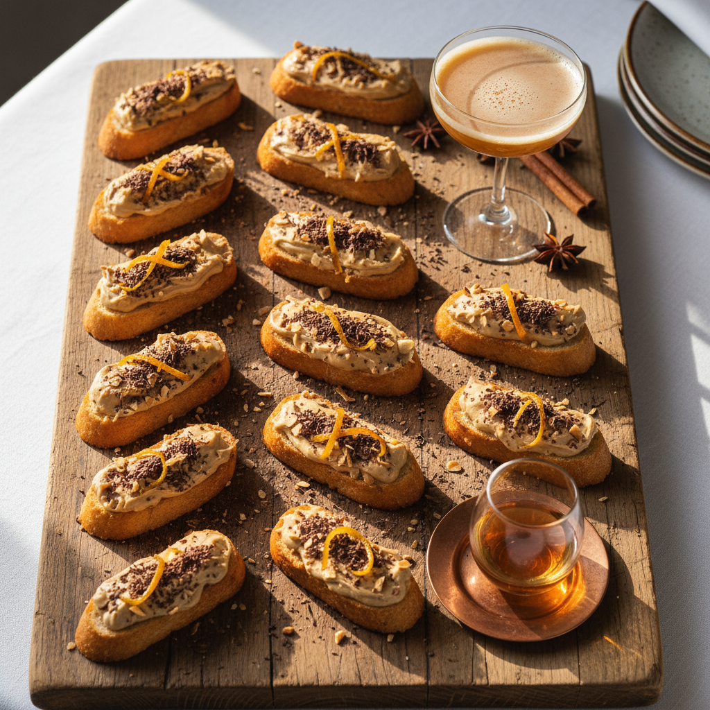 Brandy Alexander Dessert Crostini
