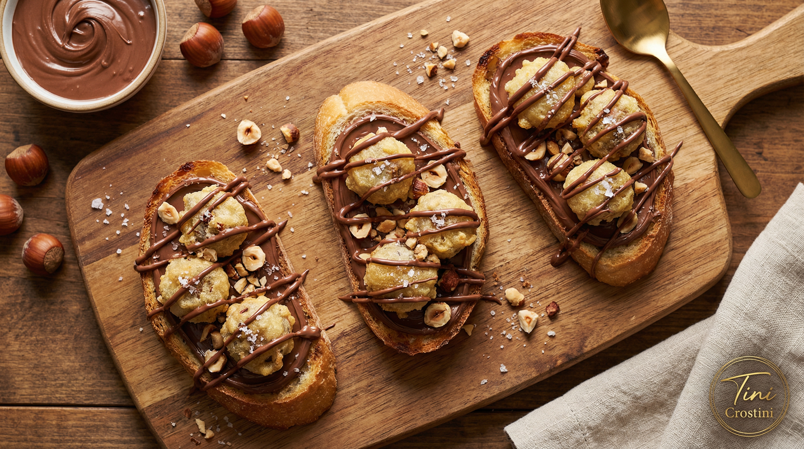 World Nutella Day Chocolate Hazelnut Crostini
