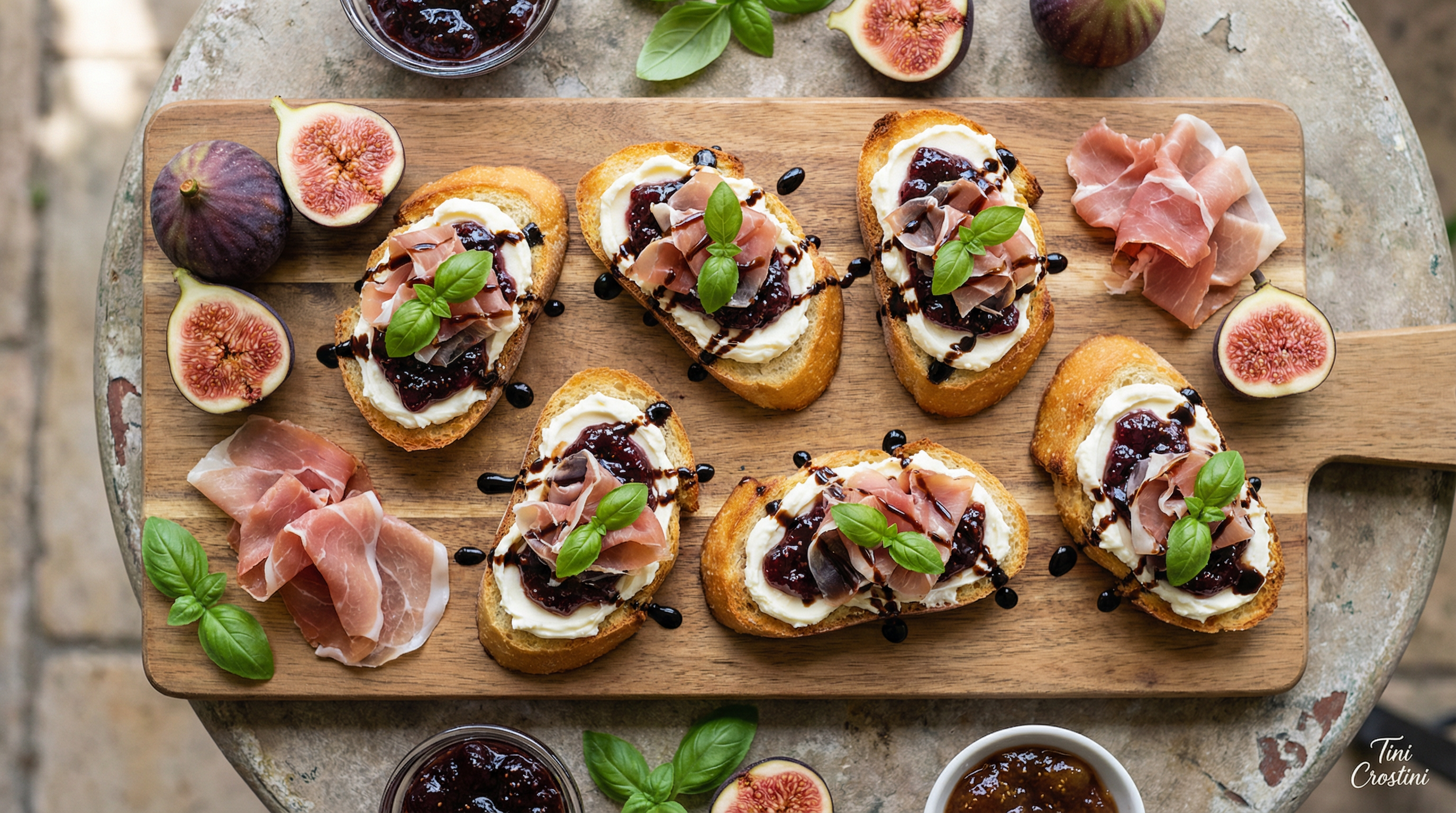 St. Joseph's Prosciutto and Fig Crostini