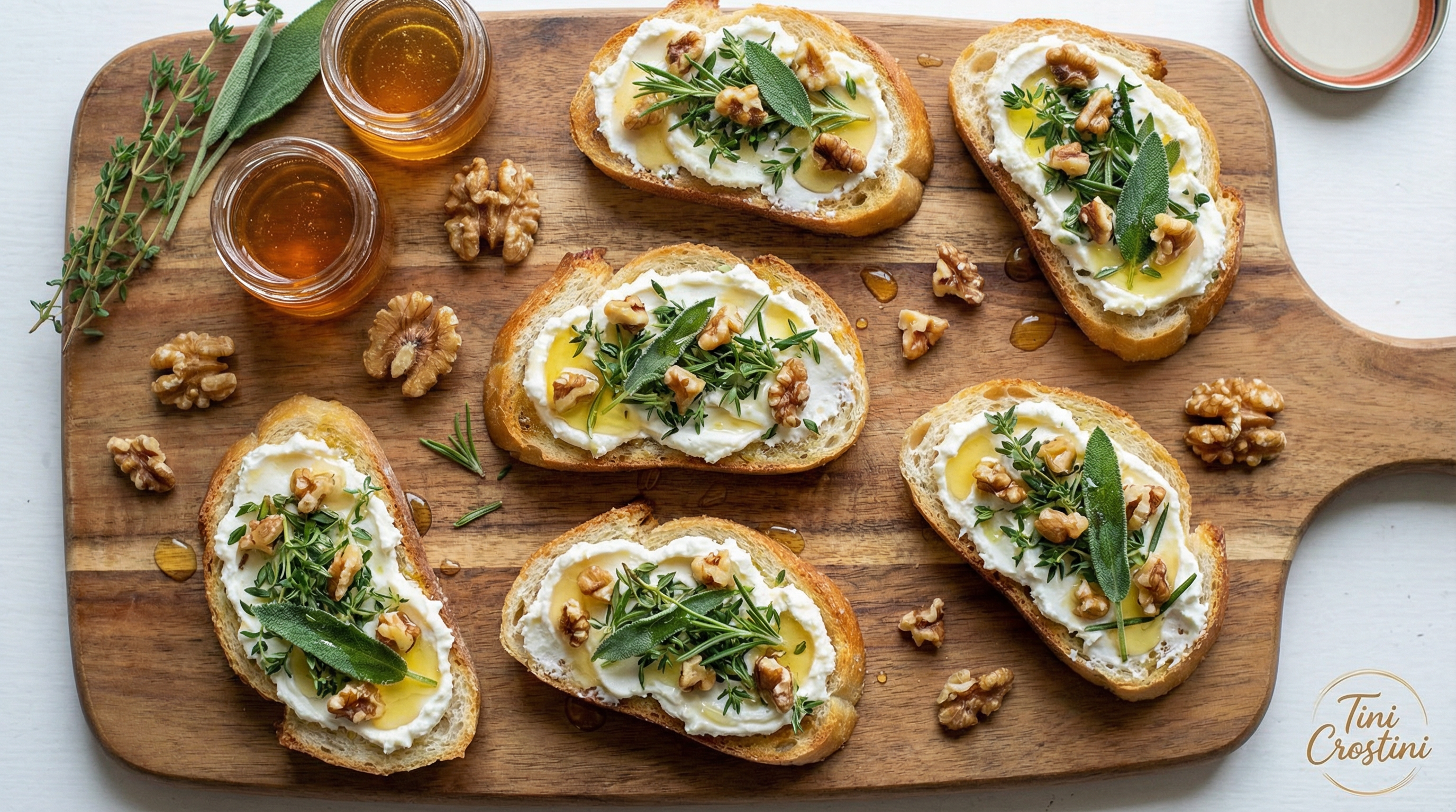 Misty Mountains Herb and Honey Crostini