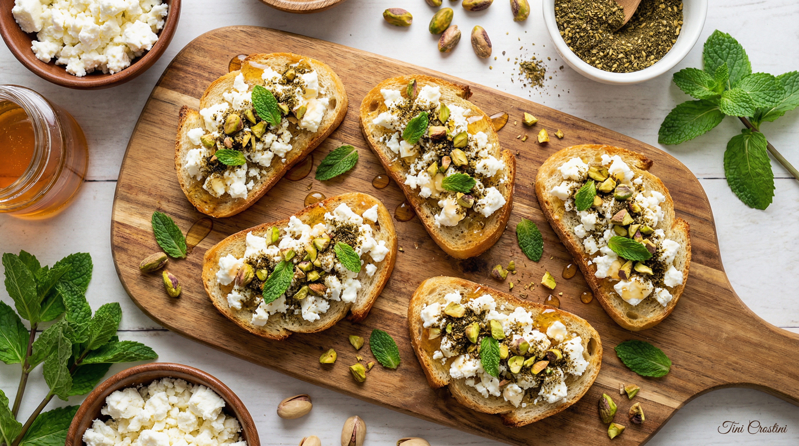 Mediterranean Feta & Za'atar Cultural Crostini