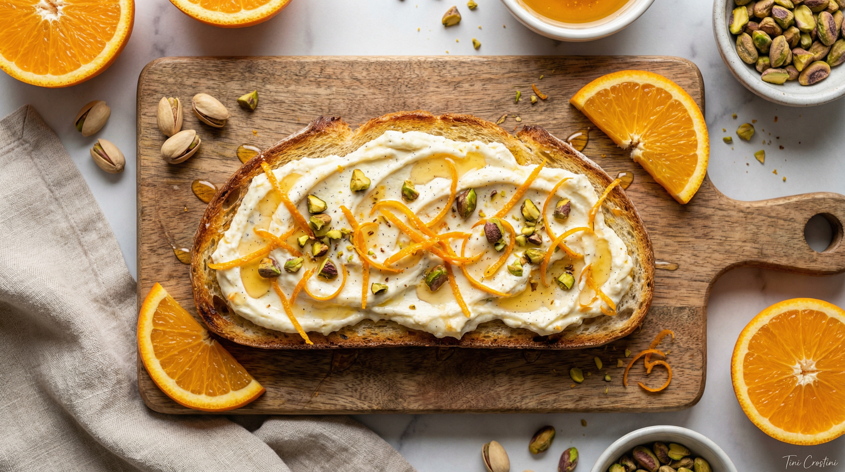 Creamsicle Citrus Ricotta Crostini