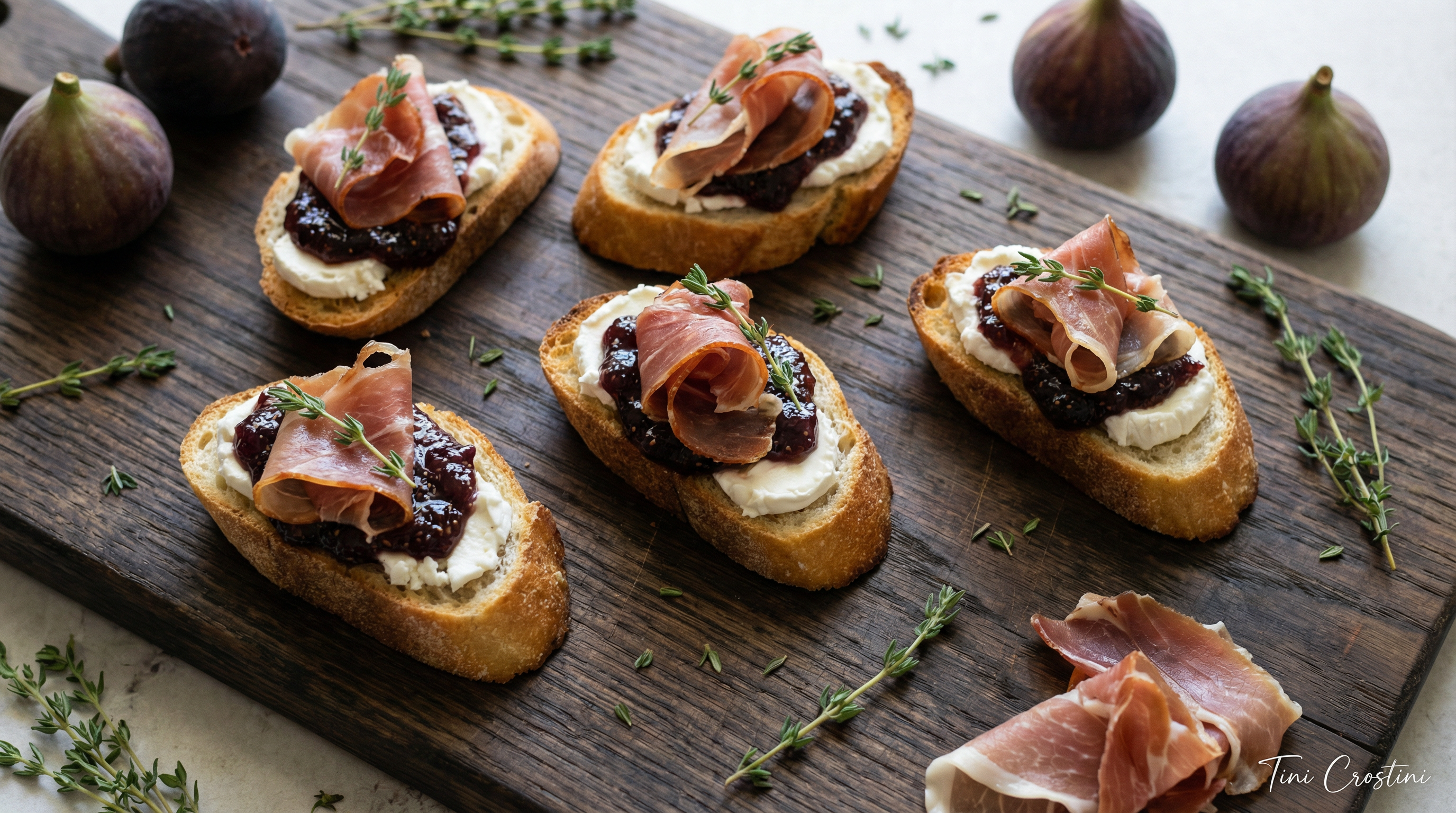 Fig and Prosciutto Autumn Crostini