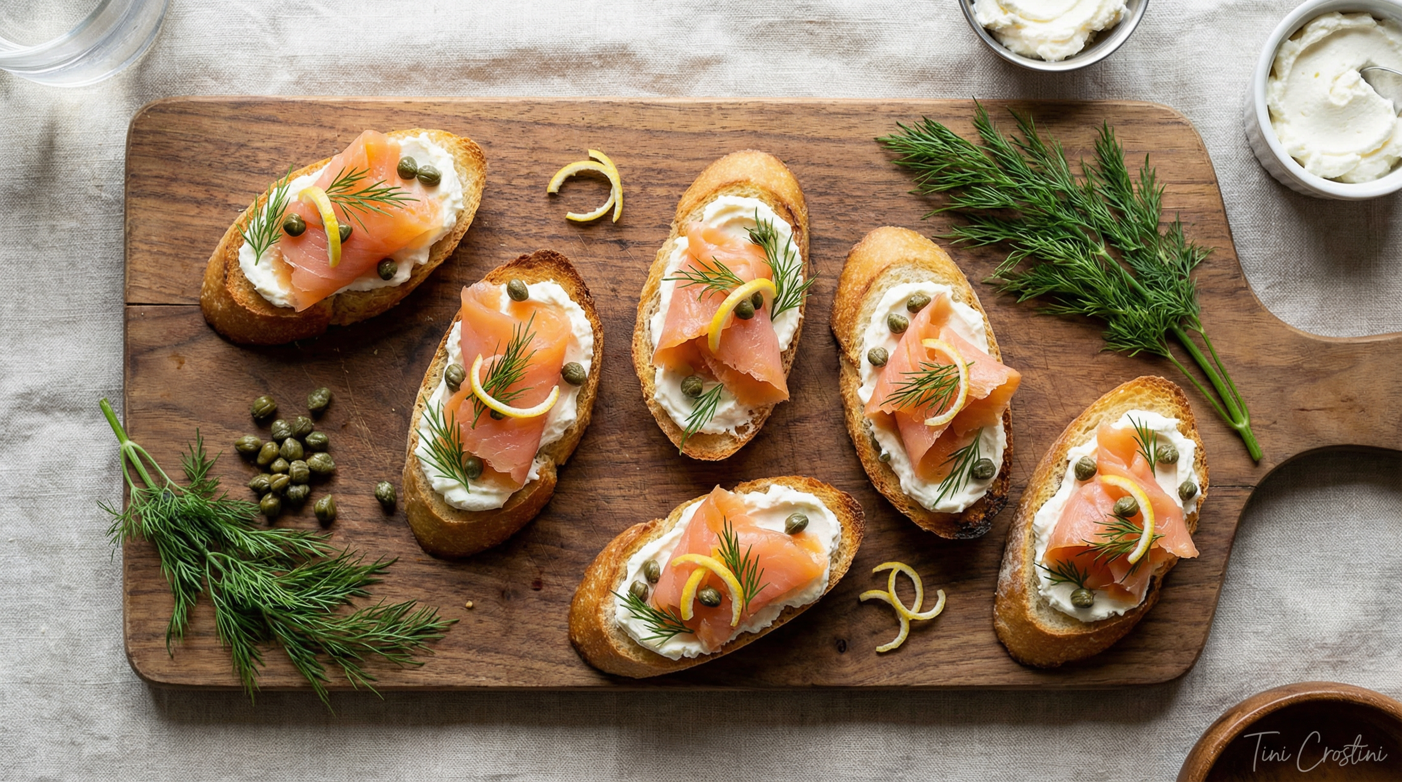 National Salmon Day Smoked Salmon Crostini