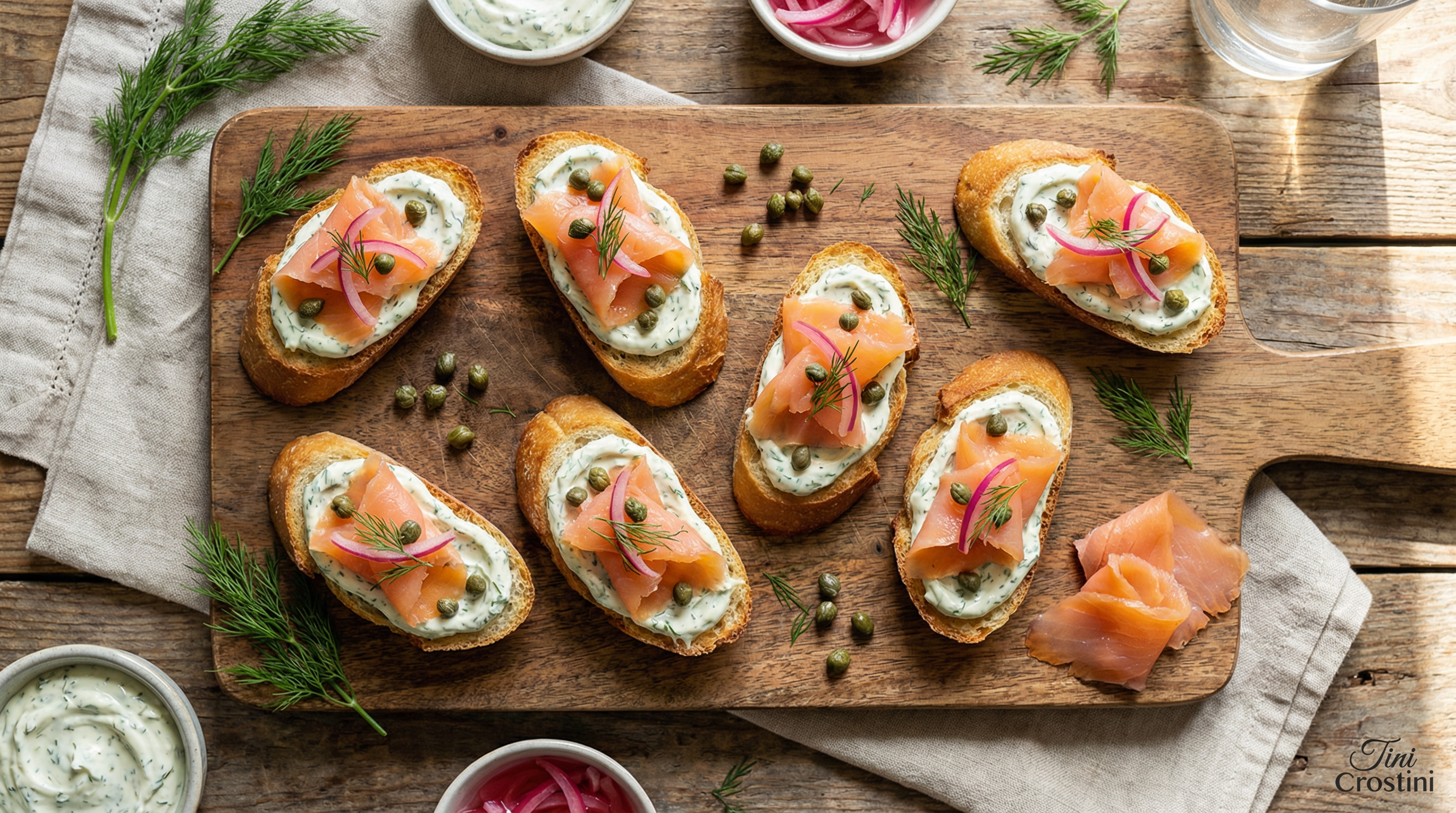 Viking Voyage Smoked Salmon Crostini