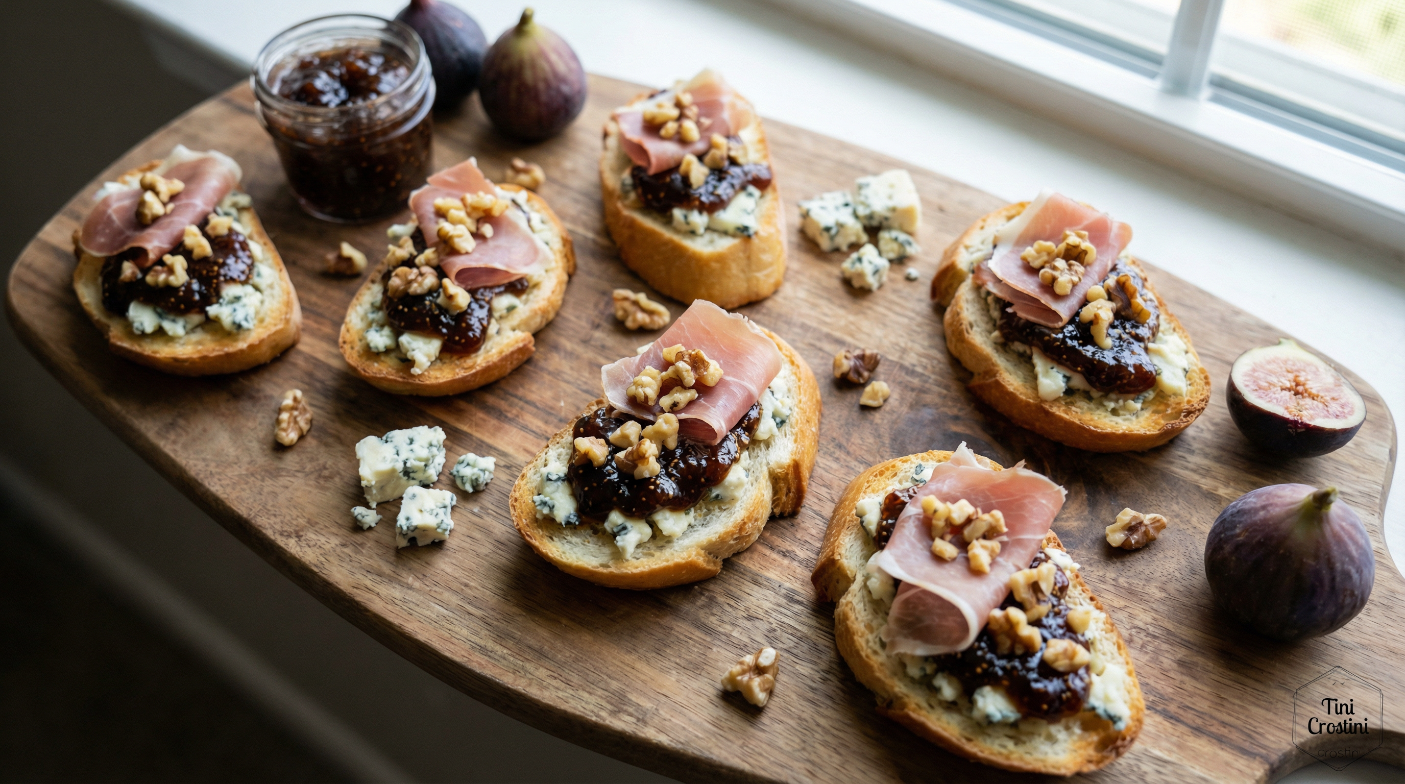 Leatherneck's Bold Blue Crostini