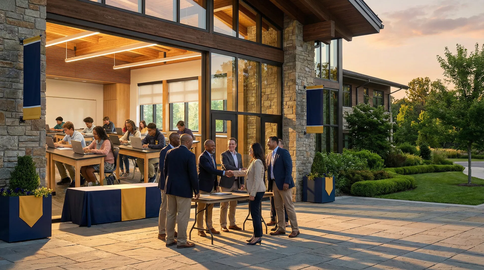 Diverse multicultural students celebrating graduation