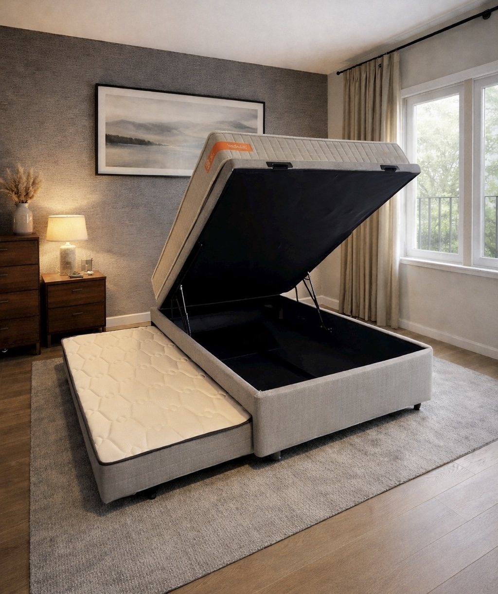 BOX BAÚ COM AUXILIAR ESPUMA PREMIUM 