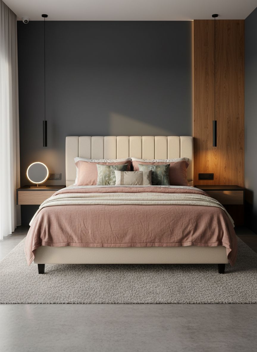 CABECEIRA LINHO BEGE KING 