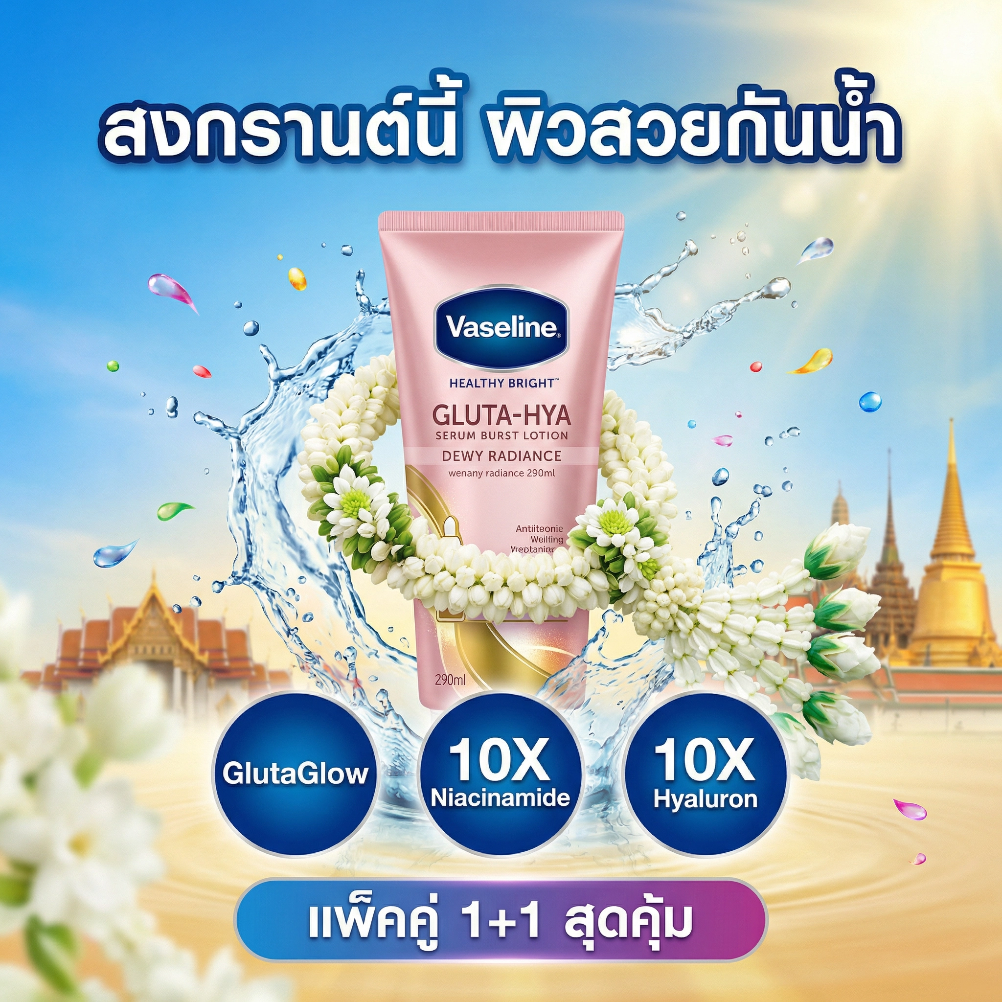 สงกรานต์นี้ ผิวสวยกันน้ำ