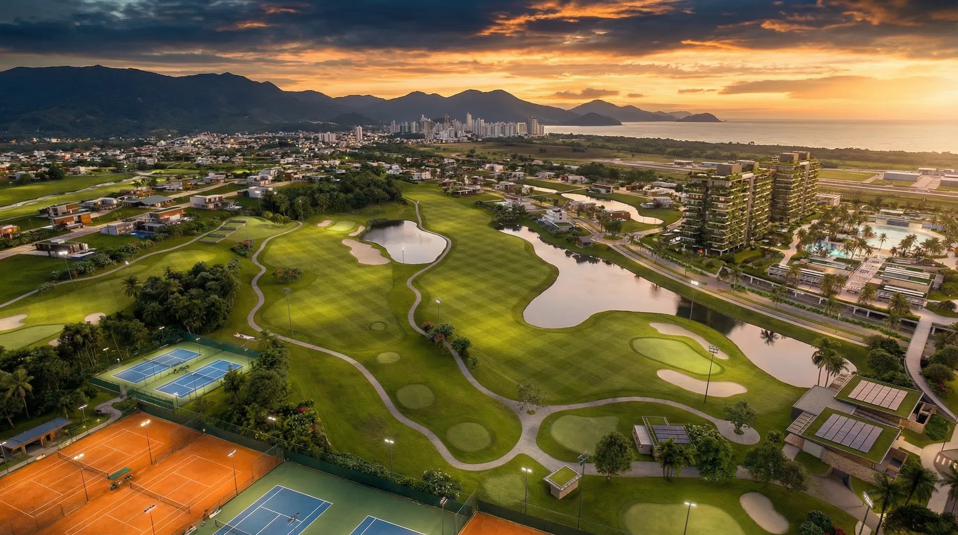 All Resort Porto Belo vista aérea - Localização privilegiada na Costa Esmeralda SC