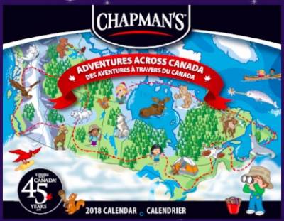 2018 Chapman’s Calendar for Free
