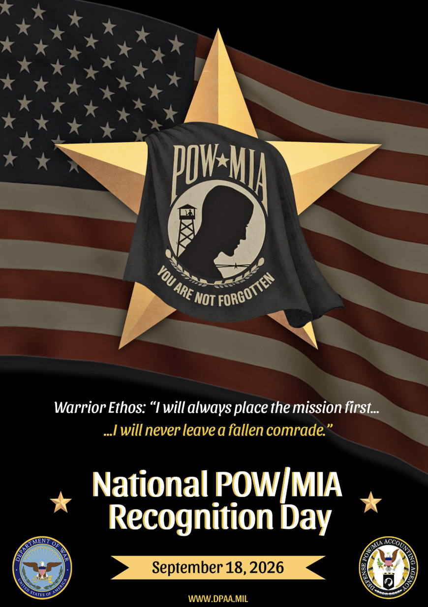 Free Poster - National POW/MIA Recognition Day