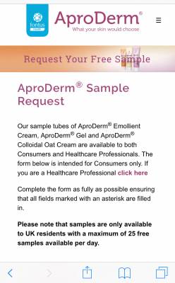 AproDerm Free Sample