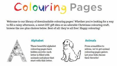 Canadian Family- Free Coloring Pages for Download