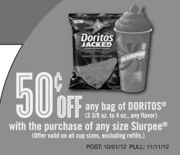 Coupon - 50c off on Doritos at 7-Eleven
