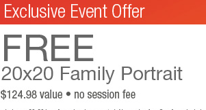 Coupon - Free 20 by 20 family portrait at Sears