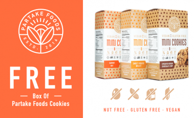 Coupon - Free Box of Partake Foods Cookies