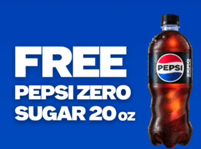 Coupon - Free Pepsi Zero Sugar