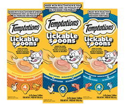Coupon - Free Sample of Temptations Lickable Spoons cat treat