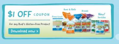 Coupon - Get $1 Discount at Rudi's Bakery