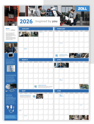 Free 2026 ZOLL EMS wall calendar