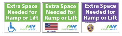 Free Accessibility for All Magnet or Extra Space Decal