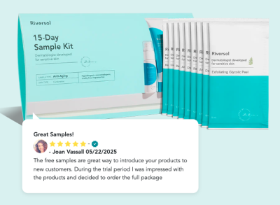 free anti aging sample kit from Riversol