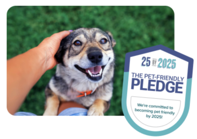 Free Badge - 25 by 2025 Pet-Friendly Pledge