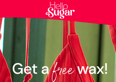 free Bikini Wax Voucher at Hello Sugar