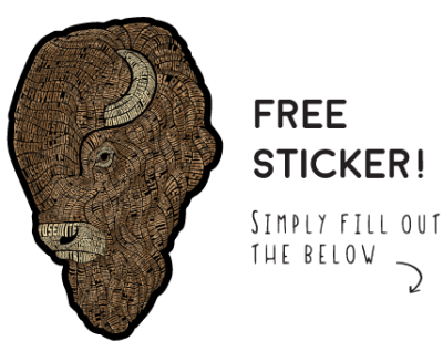 Free Bison Sticker