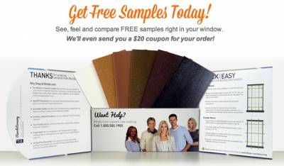 Free Blinds Samples from Blind.com