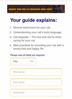 Free Cat Behaviour Guide