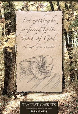 Free catalog and Keepsake Cross from Trappist Caskets