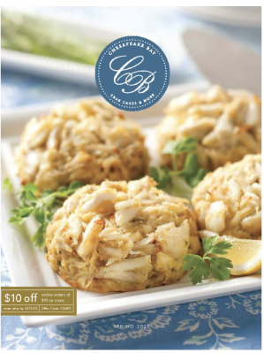 Free Catalog - Chesapeake Bay Crab Cakes