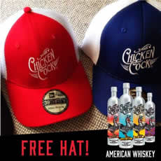Free Chicken Cock Hat -Chicken Cock Whiskey-