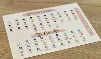 FREE COLOR CARD & SAMPLE PACK from Rhinestone Place